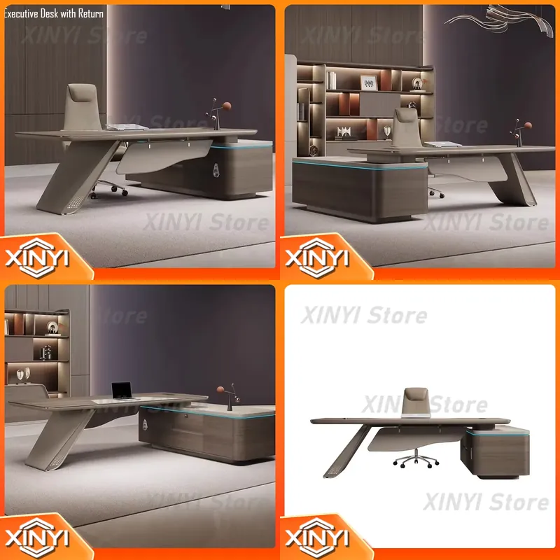 Desk Setup L Shaped - Bureau de direction en L pour