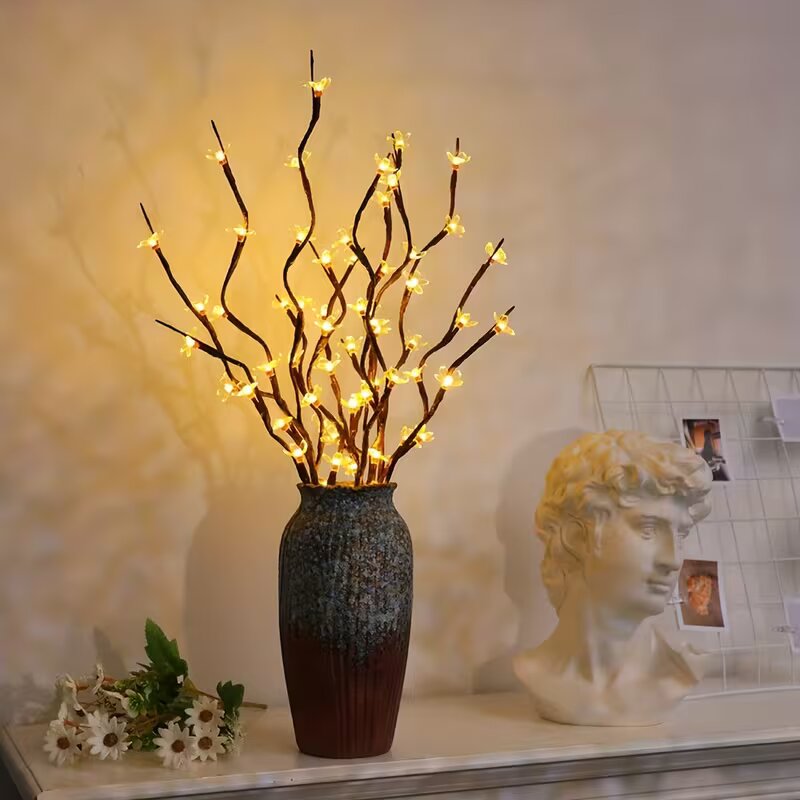 Desk Setup Lamp - Lampes de branche d'arbre à fleurs