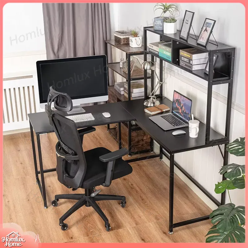 Bureau de jeu robuste avec écl - Desk Setup L Shaped avis et prix